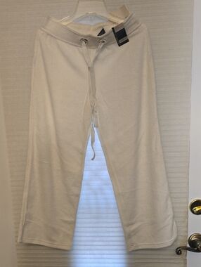 New York & Company White Drawstring Pants